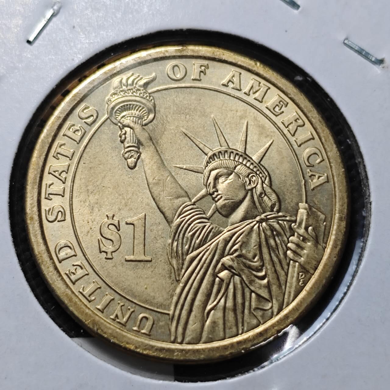 KK钱币收藏小铺  纪念币专场  2月预留时间 周末发货  2008美国第5届总统1元纪念币 