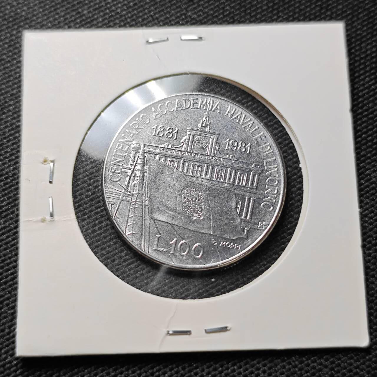 KK钱币收藏小铺  纪念币专场  2月预留时间 周末发货  意大利100里拉纪念币