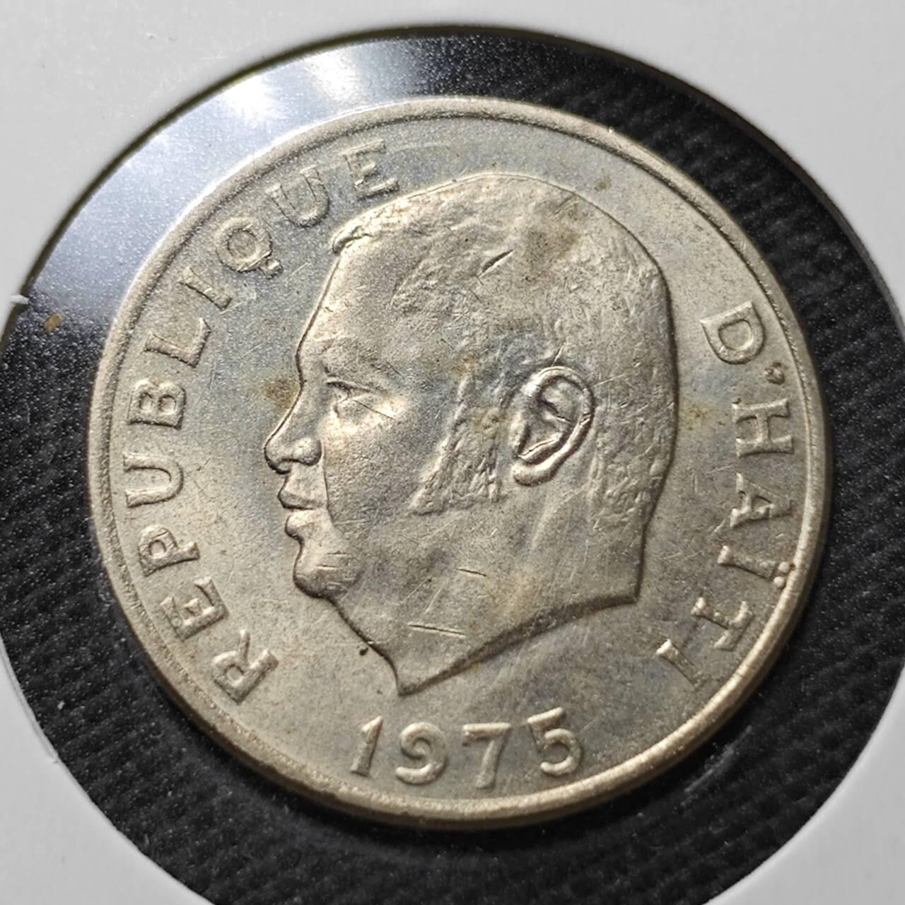 KK钱币收藏小铺  第357场  2月预留时间 周末发货 1975海地10分 