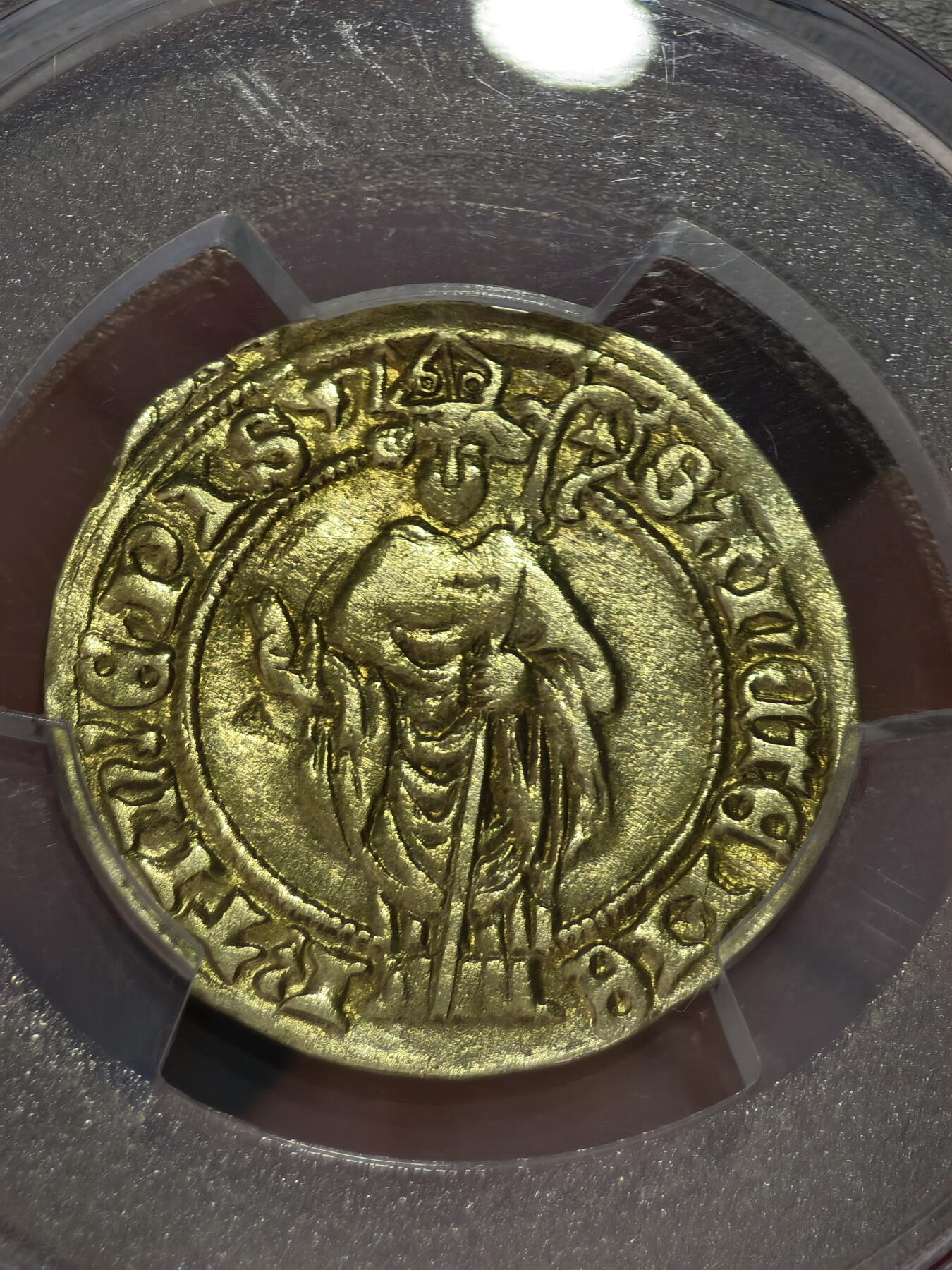 PCGS-XFD荷兰中世纪1433-55年乌特勒支弗罗林金币