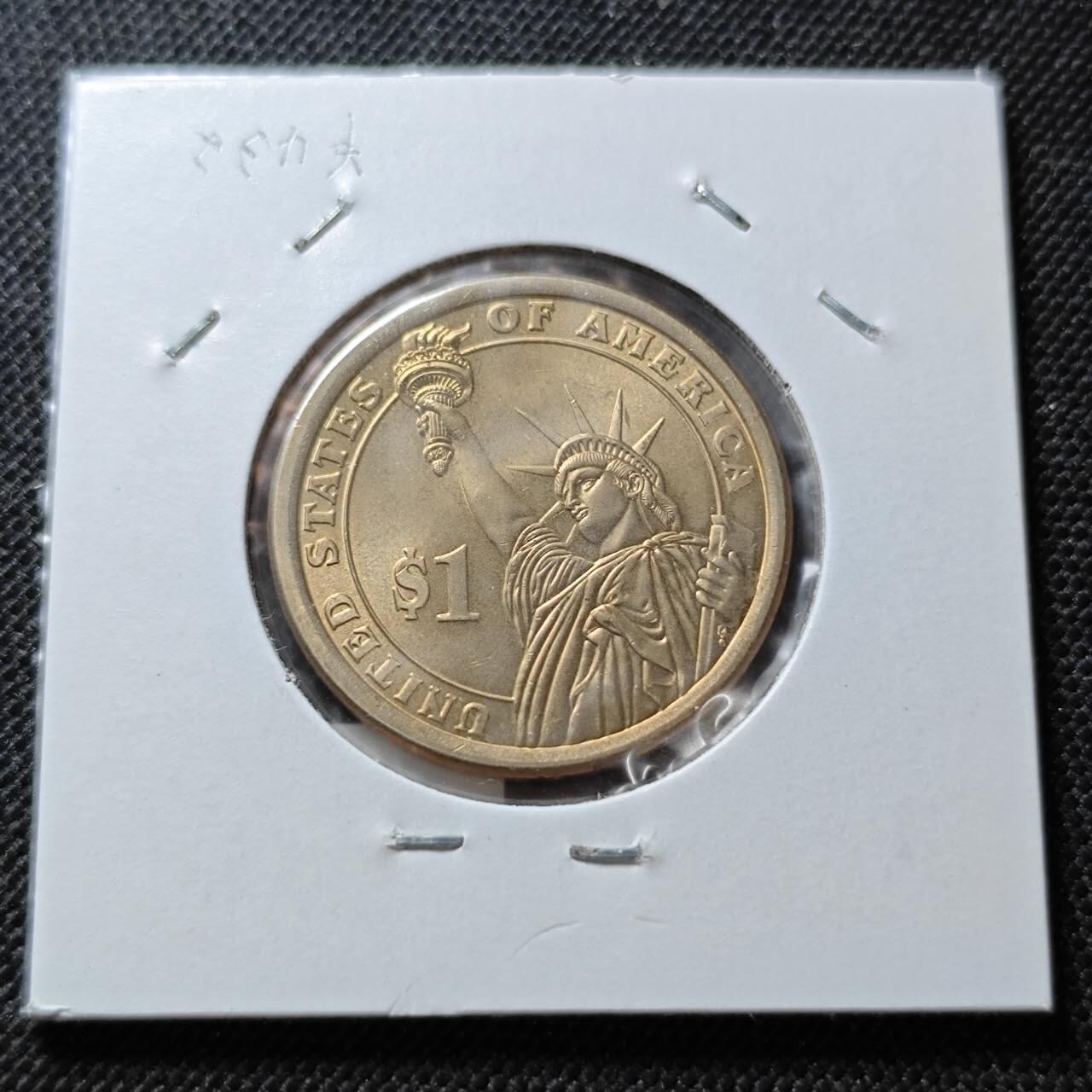 KK钱币收藏小铺  纪念币专场  2月预留时间 周末发货         2015美国第35届总统1元纪念币  