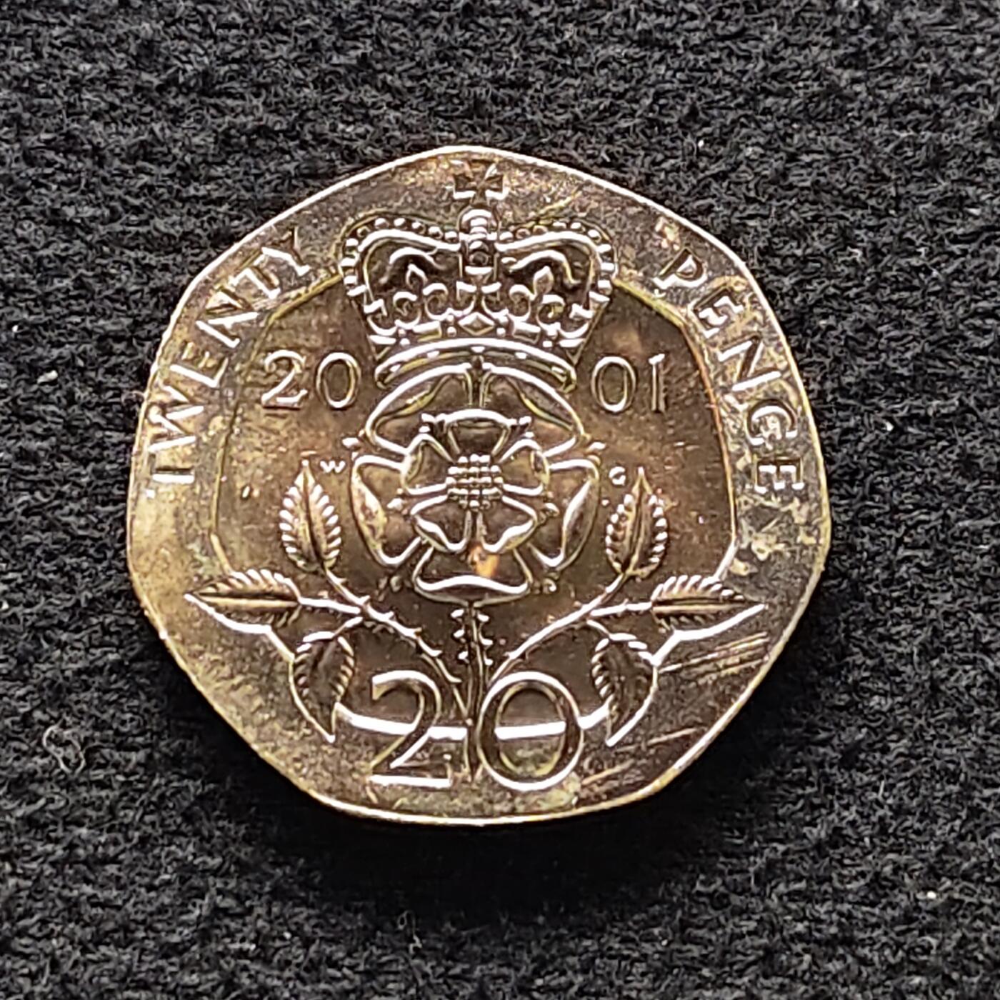 【全场包邮】纯粹捡漏拍470场（免费代拍第7场） 英国2001年20便士