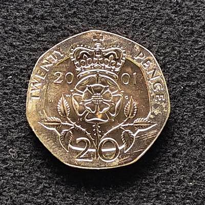 【全场包邮】纯粹捡漏拍470场（免费代拍第7场） - 英国2001年20便士