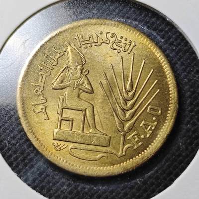 KK钱币收藏小铺  纪念币专场  2月预留时间 周末发货 -  埃及10米利姆铜币 纪念币