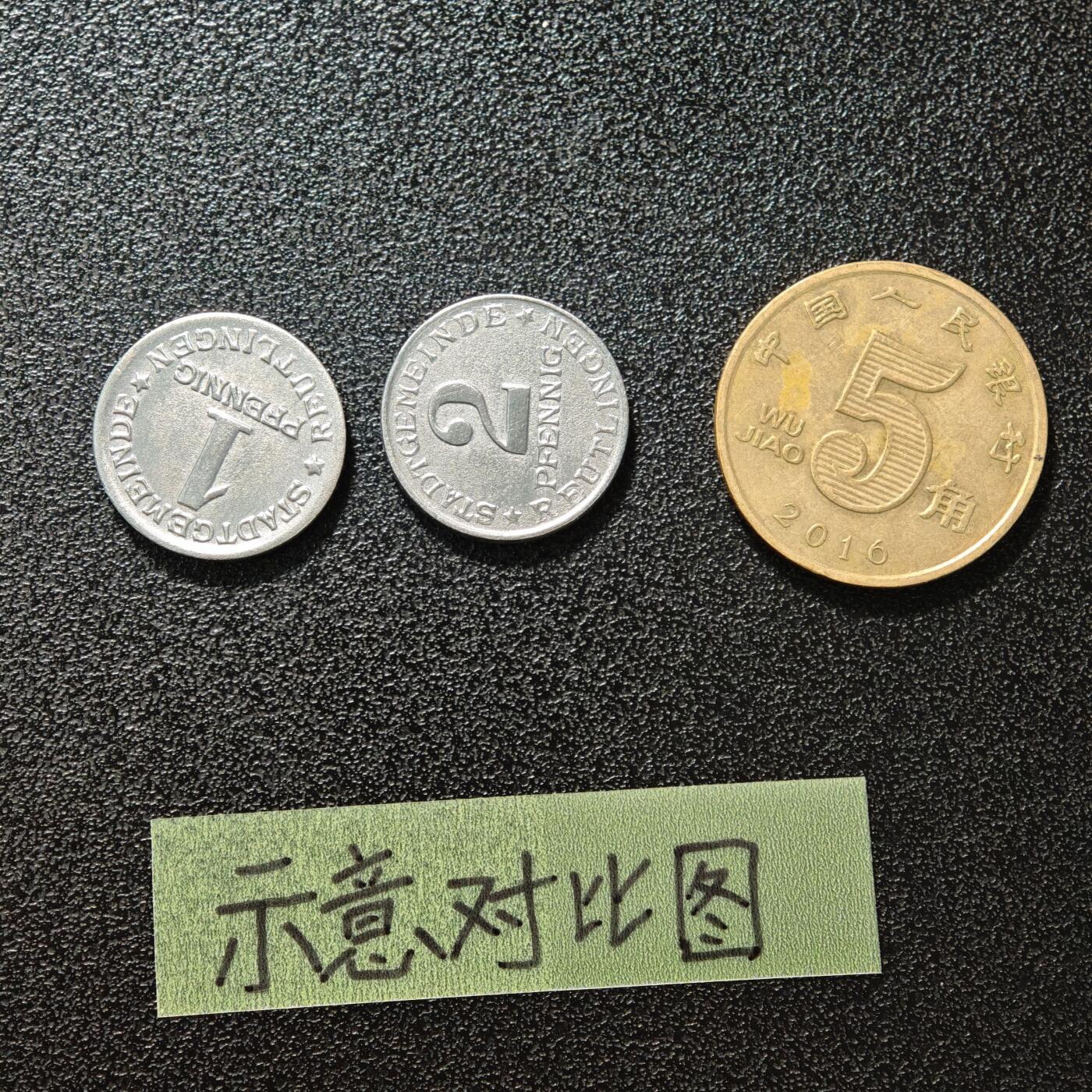 【德藏】世界币章拍卖第150期（拍品征集中~欢迎藏友联系） 2枚一组 德国德紧时期铁币 铁币保存不易