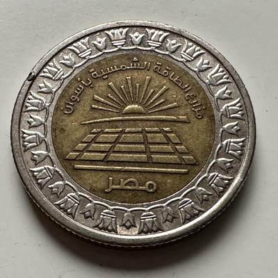 🌹外币初藏🌹🐯2025年第118场  每周二四六晚8️⃣点 接代拍 - 埃及2019年一镑纪念币--1