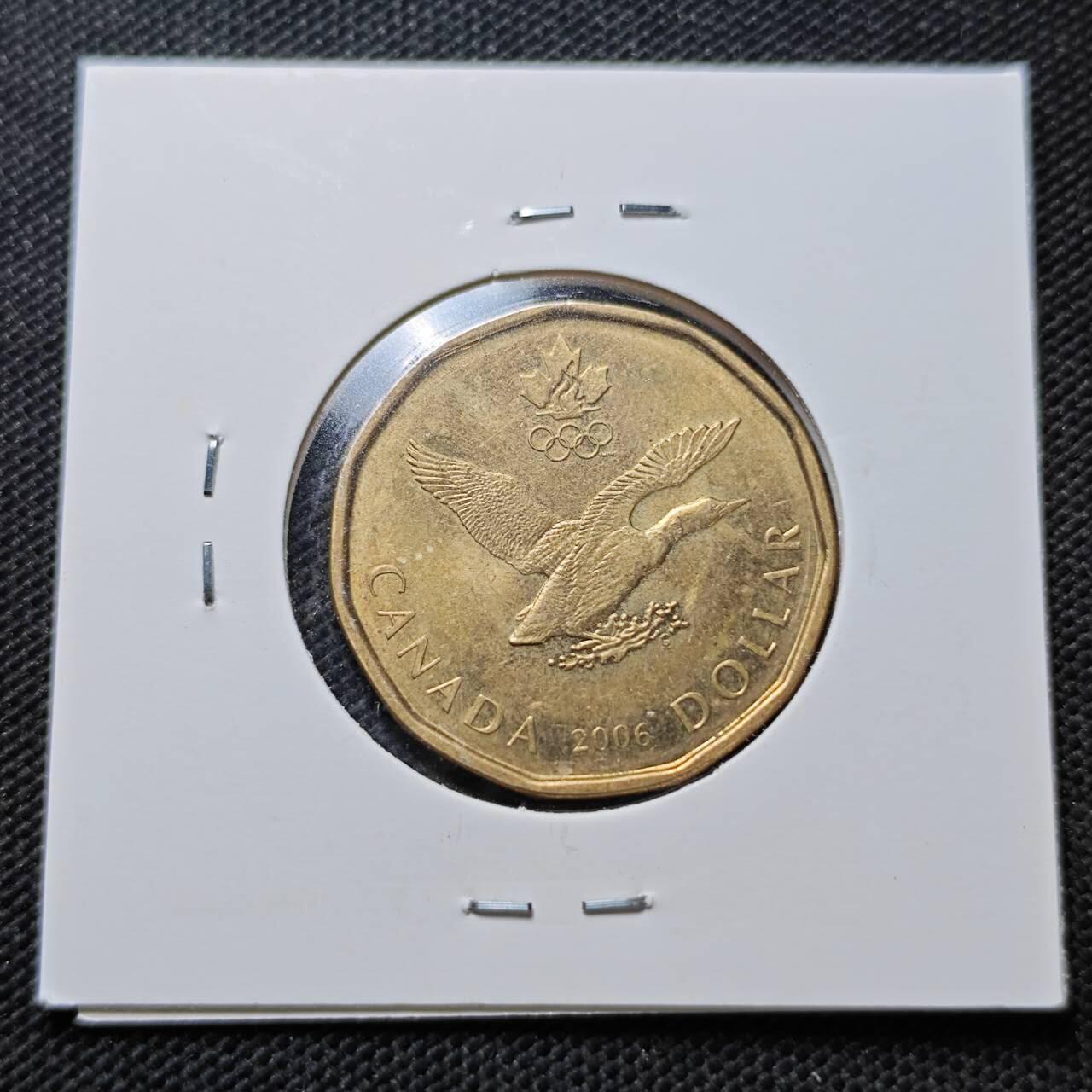 KK钱币收藏小铺  第357场  2月预留时间 周末发货  2006加拿大1元纪念币