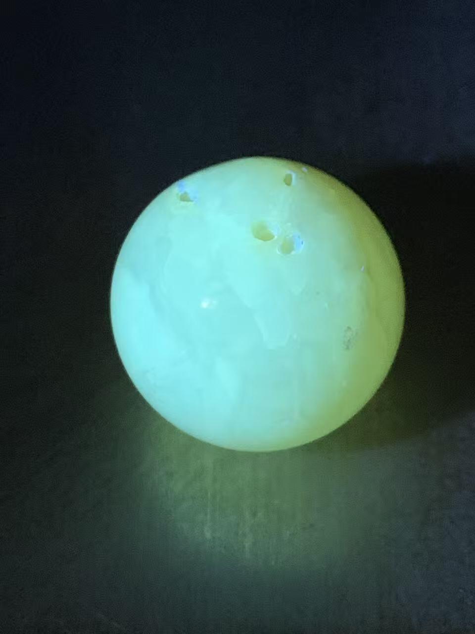 天然乌克兰原矿蜜蜡通货圆珠一颗