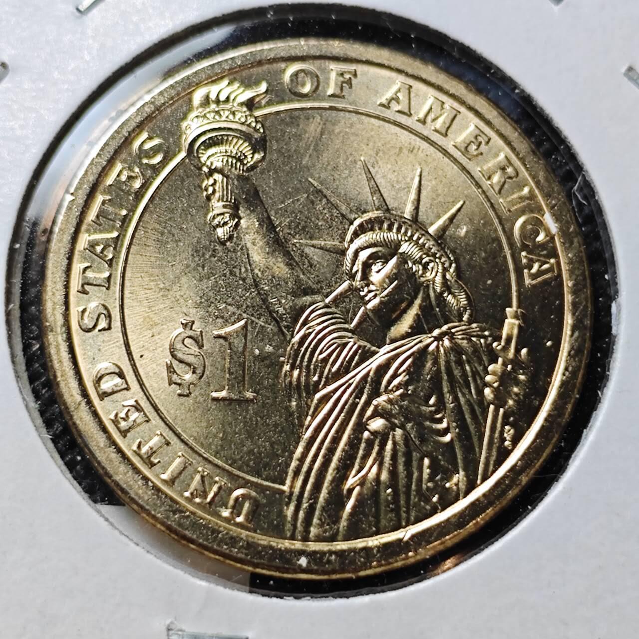 KK钱币收藏小铺  纪念币专场  2月预留时间 周末发货  2007美国第一届总统1元纪念币