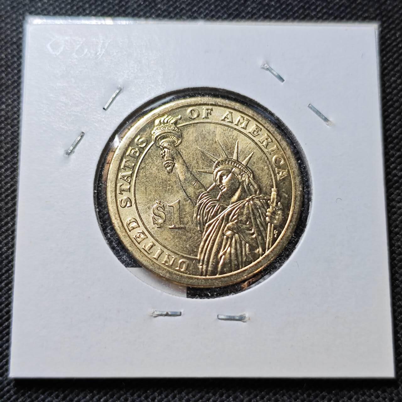 KK钱币收藏小铺  纪念币专场  2月预留时间 周末发货   2007美国第4届总统1元纪念币