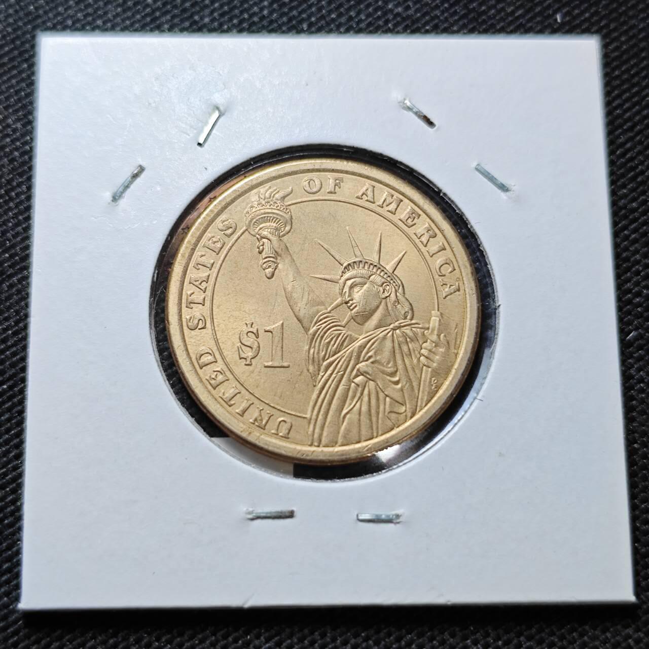 KK钱币收藏小铺  纪念币专场  2月预留时间 周末发货    2009美国第12届总统1元纪念币 