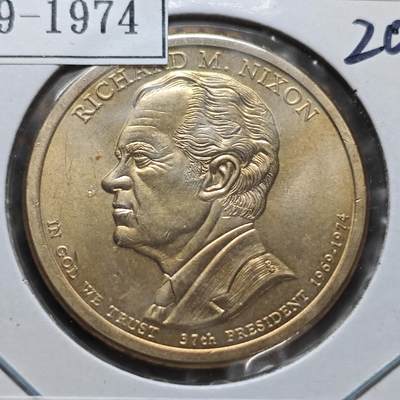 KK钱币收藏小铺  纪念币专场  2月预留时间 周末发货 -          2016美国第37届总统1元纪念币 