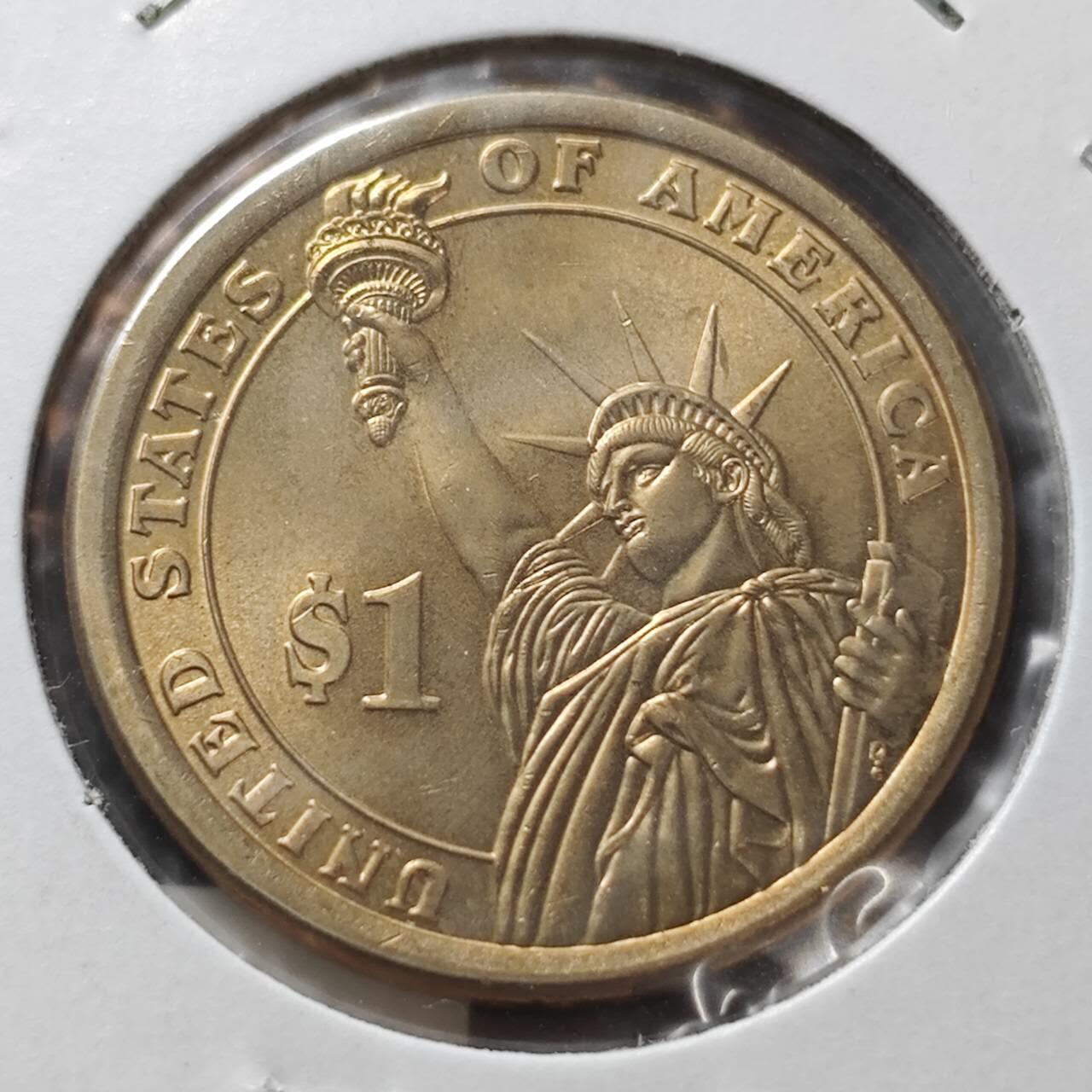 KK钱币收藏小铺  纪念币专场  2月预留时间 周末发货         2015美国第35届总统1元纪念币  