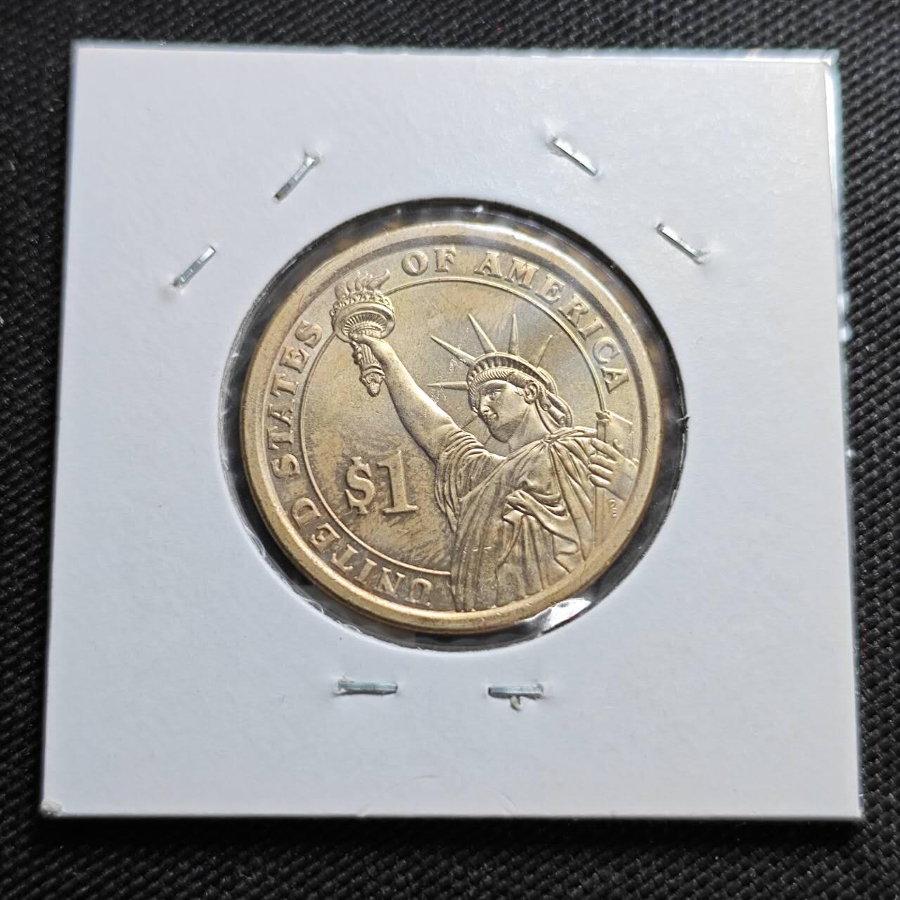 KK钱币收藏小铺  纪念币专场  2月预留时间 周末发货     2010美国第16届总统1元纪念币 