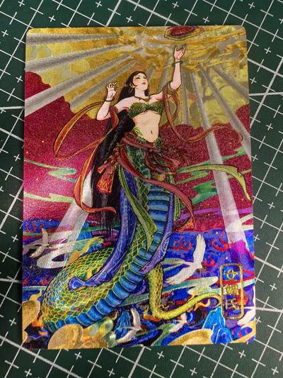 第二十七场拍卖 无佣金 不寄存 送拍免佣金免手续费 卡牌设有底价 拒绝小号抬价 大家放心拍 所有拍品全部有卡膜 自制卡牌 不包厂瑕 放大镜 品控 勿拍 流拍商品会循环 感谢大家支持 留个关注 谢谢 - 奇点卡牌 原创 双城 女娲粗闪