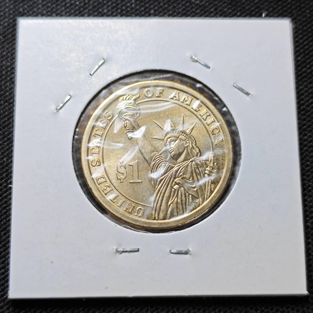 KK钱币收藏小铺  纪念币专场  2月预留时间 周末发货   2008美国第8届总统1元纪念币 