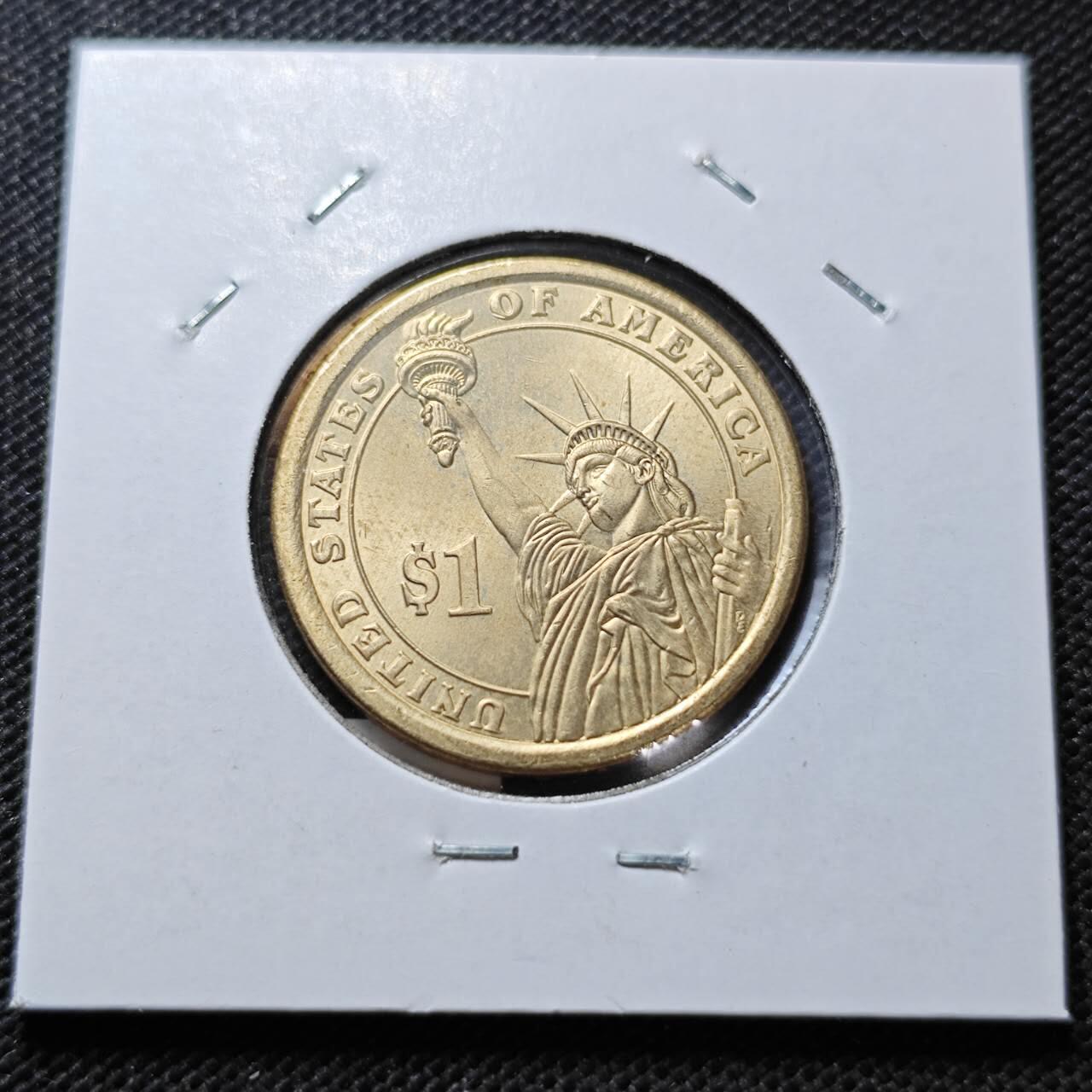 KK钱币收藏小铺  纪念币专场  2月预留时间 周末发货   2008美国第7届总统1元纪念币 