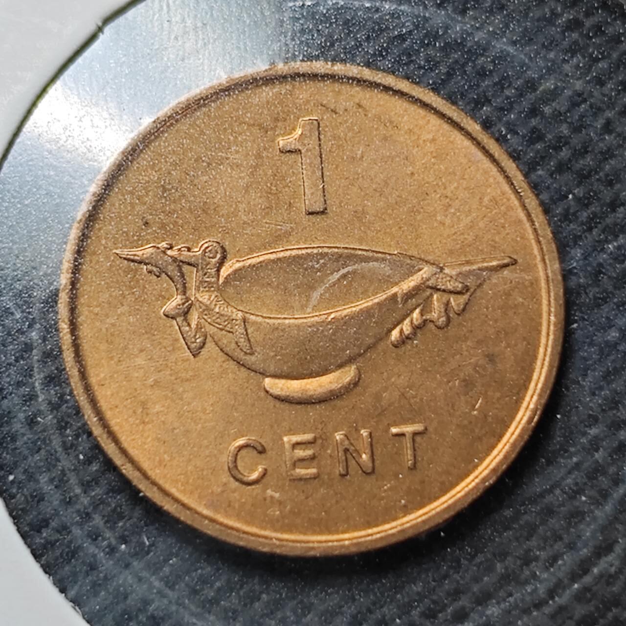 KK钱币收藏小铺  纪念币专场  2月预留时间 周末发货  1977所罗门群岛1分铜币