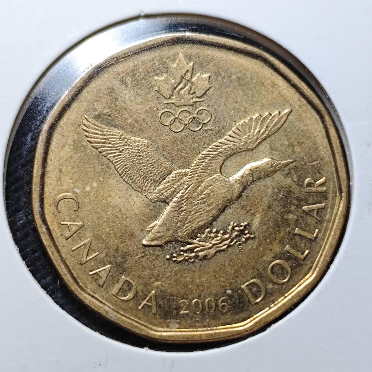 KK钱币收藏小铺  第357场  2月预留时间 周末发货  2006加拿大1元纪念币