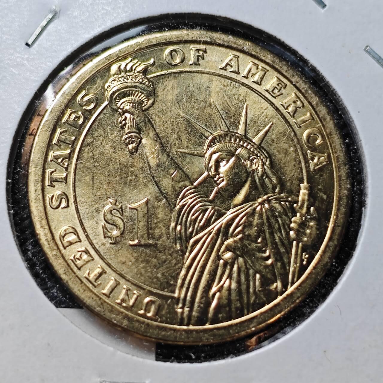 KK钱币收藏小铺  纪念币专场  2月预留时间 周末发货   2007美国第4届总统1元纪念币