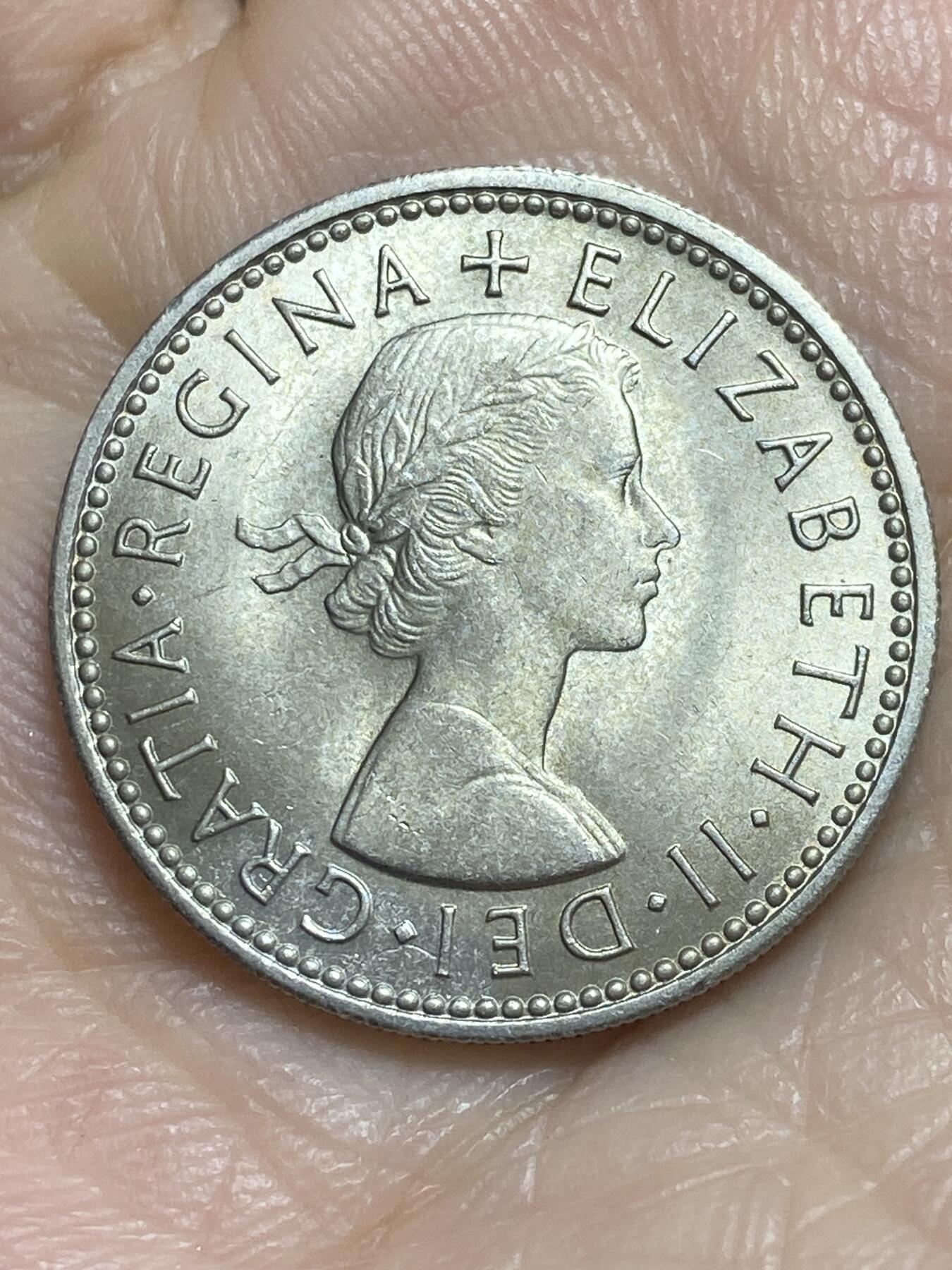 2025年第一百一十五场(总第一百四十一场）外国好品散币(免佣金) 好品–英国🇬🇧1966年1先令(伊丽莎白二世青年桂冠，苏格兰盾徽版，第二版)