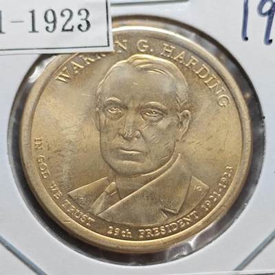 KK钱币收藏小铺  纪念币专场  2月预留时间 周末发货 -        2014美国第29届总统1元纪念币 