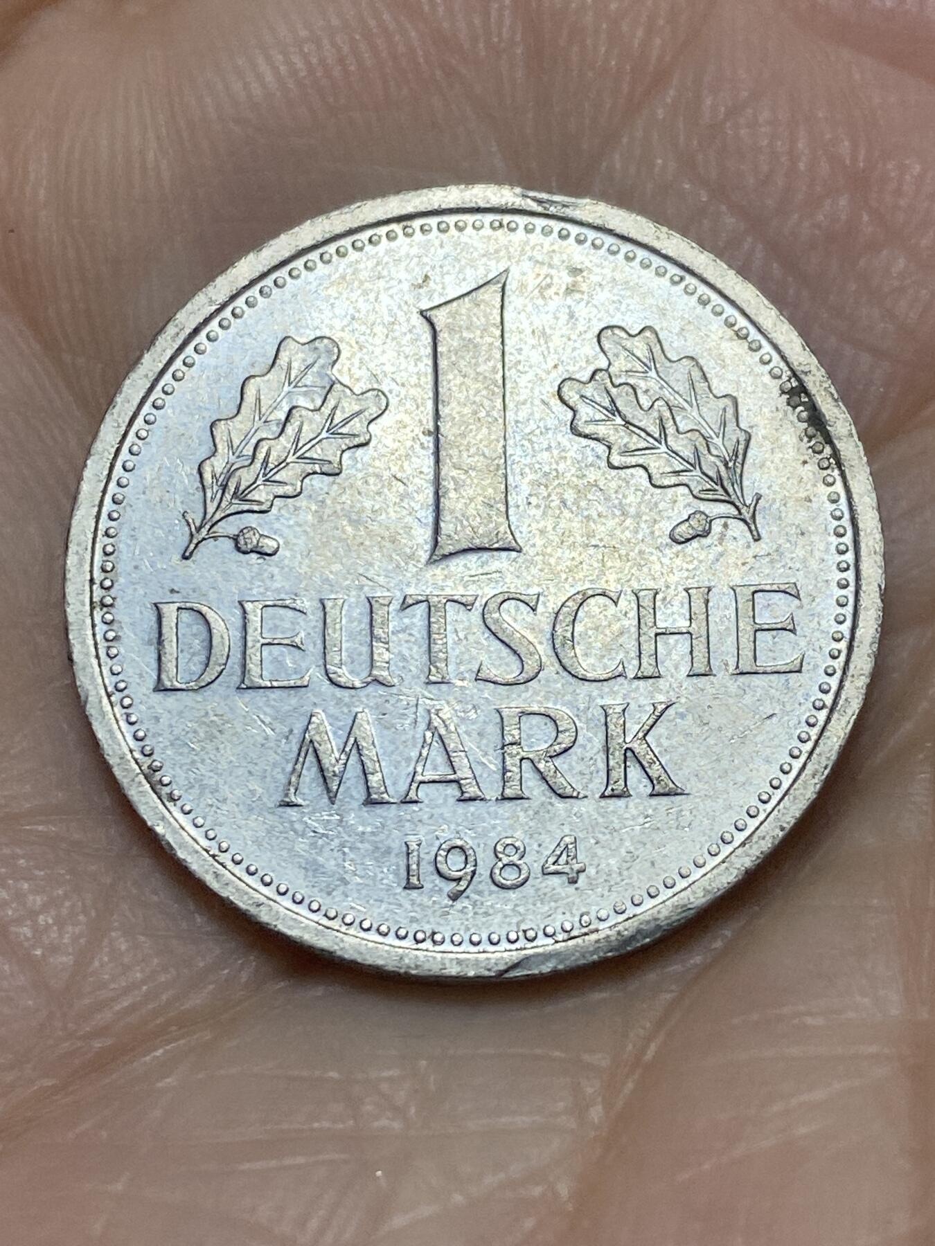 2025年第一百一十六场(总第一百四十二场）外国好品散币(免佣金) 德国🇩🇪1984年1马克(D标，慕尼黑造)