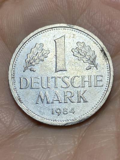 2025年第一百一十六场(总第一百四十二场）外国好品散币(免佣金) - 德国🇩🇪1984年1马克(D标，慕尼黑造)