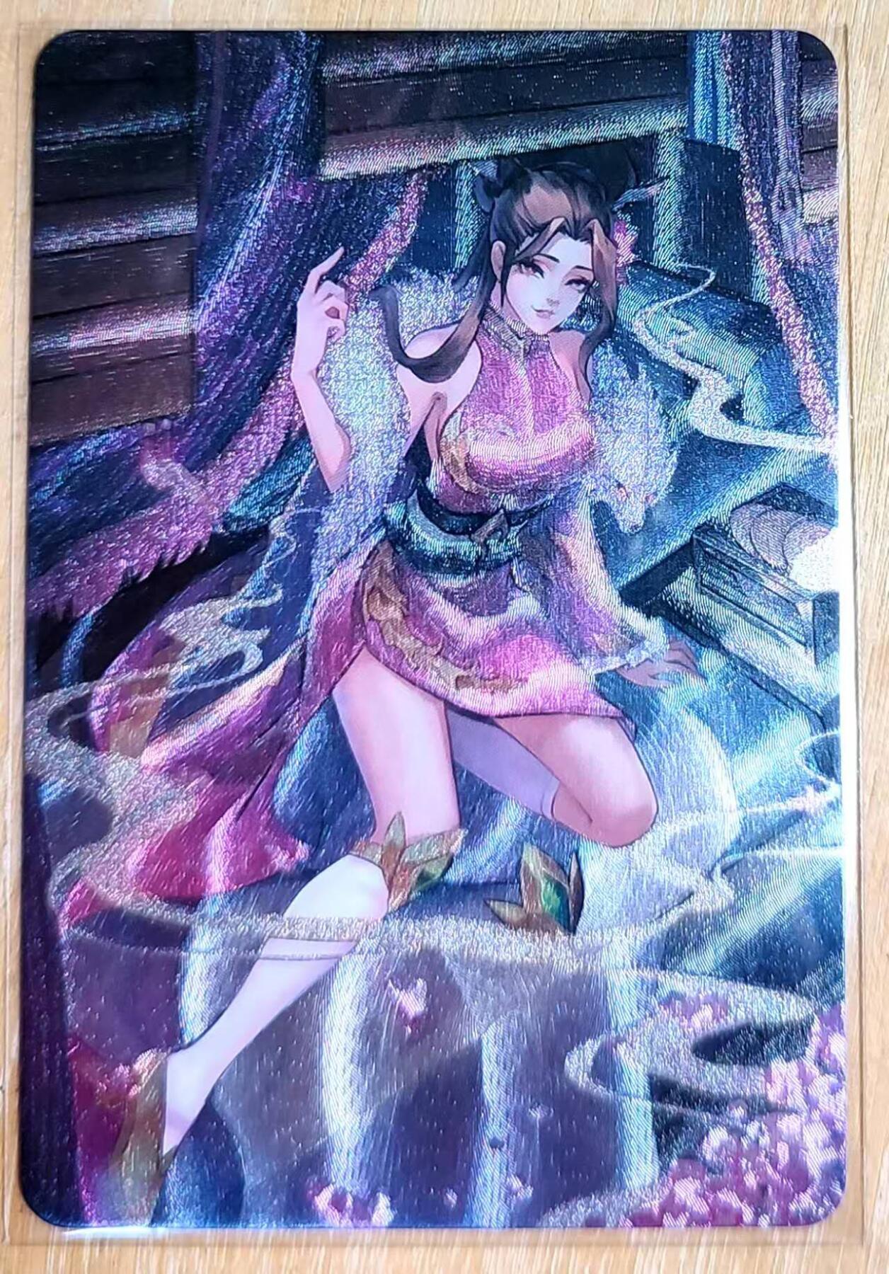 龙虎卡牌第六十场 - 猎虎师狂喜（无佣金，满120包邮，周六晚上结拍，欢迎送拍） 粗闪 江东卡牌 潘金莲