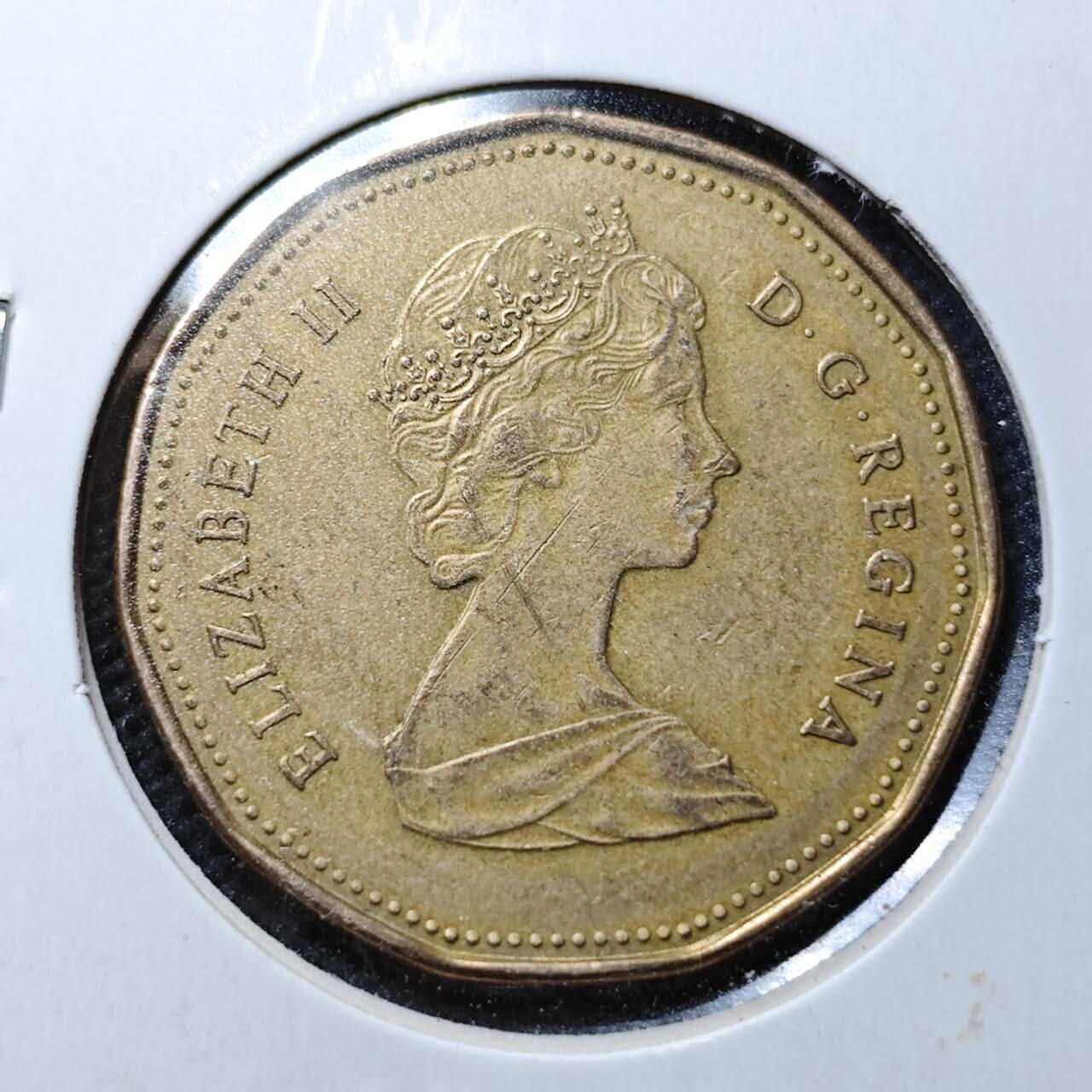 KK钱币收藏小铺  第357场  2月预留时间 周末发货  1988加拿大1元