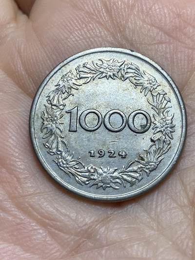 2025年第一百一十六场(总第一百四十二场）外国好品散币(免佣金) - 奥地利🇦🇹1924年1000克朗