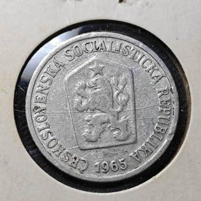 KK钱币收藏小铺  第357场  2月预留时间 周末发货 -  1965捷克斯洛伐克10赫勒