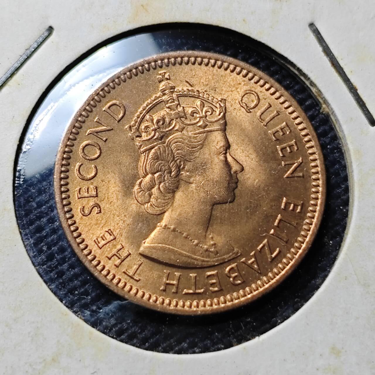 KK钱币收藏小铺  第357场  2月预留时间 周末发货 1955塞浦路斯3米尔  好品铜币