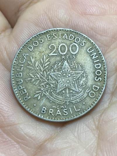 2025年第一百一十五场(总第一百四十一场）外国好品散币(免佣金) - 巴西🇧🇷1901单年份200瑞斯
