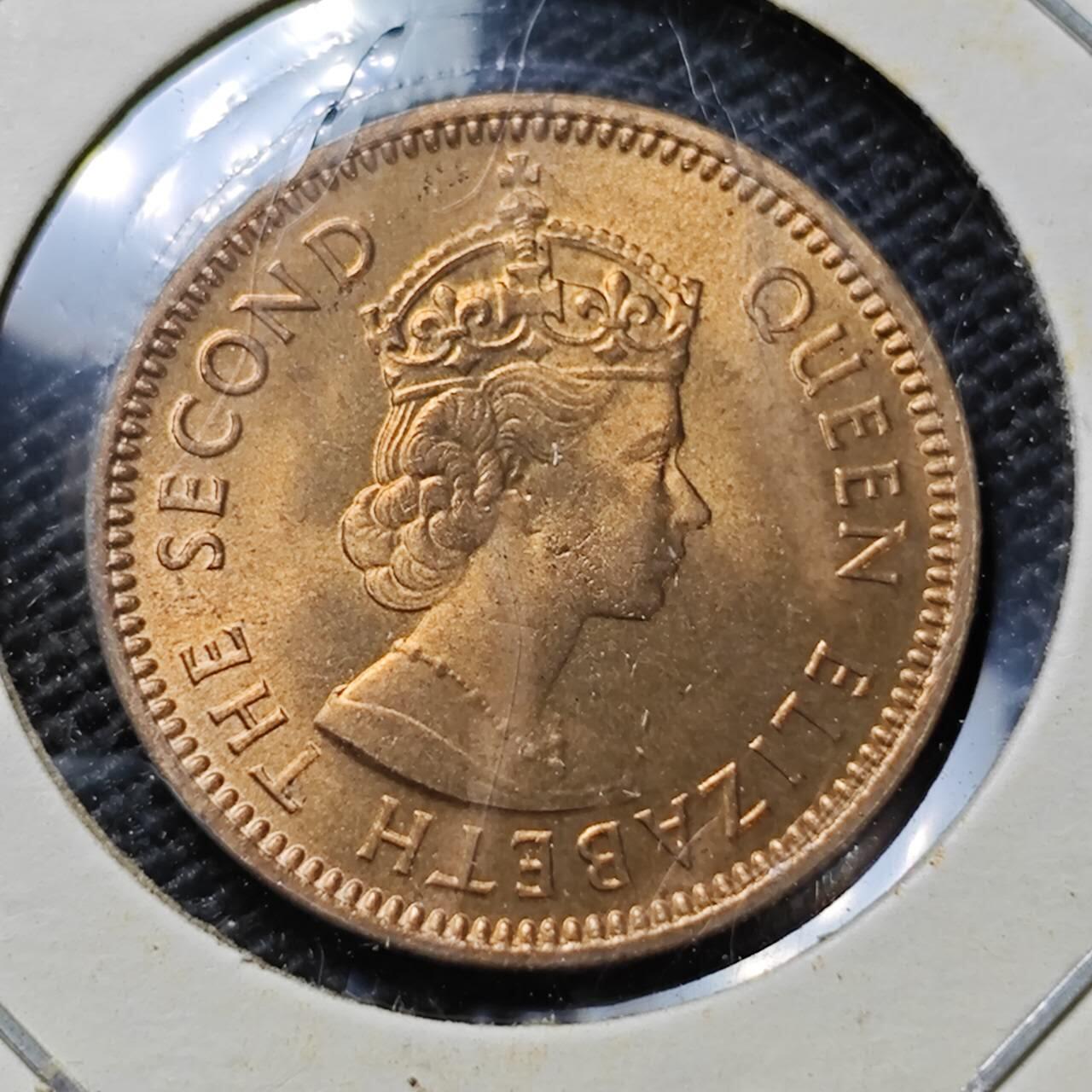 KK钱币收藏小铺  第357场  2月预留时间 周末发货  英属塞浦路斯3米尔铜币 好品