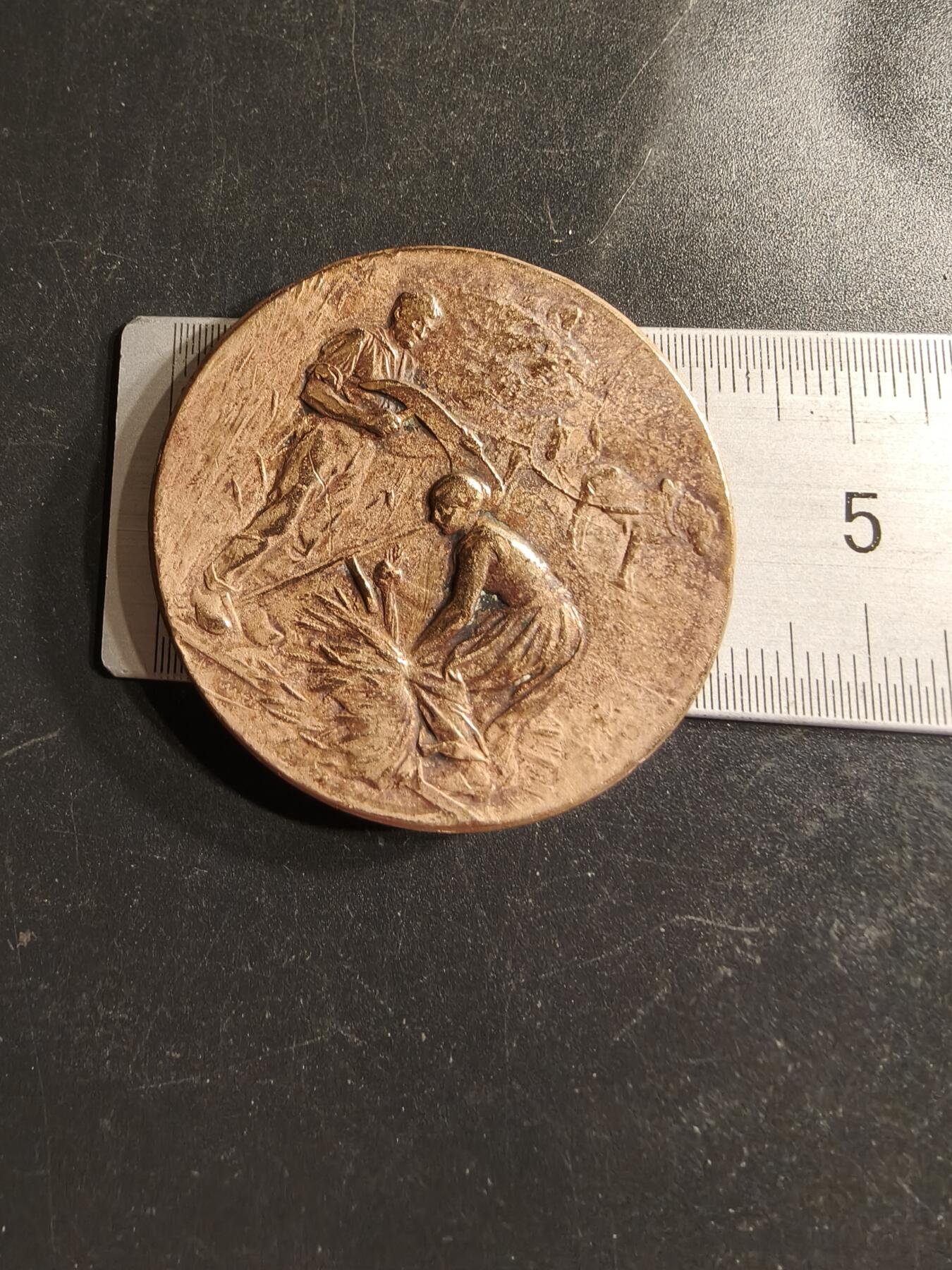 老王徽章第158期 法国塞夫勒省农业中央协会大铜章    直径40mm.   重量39.9g