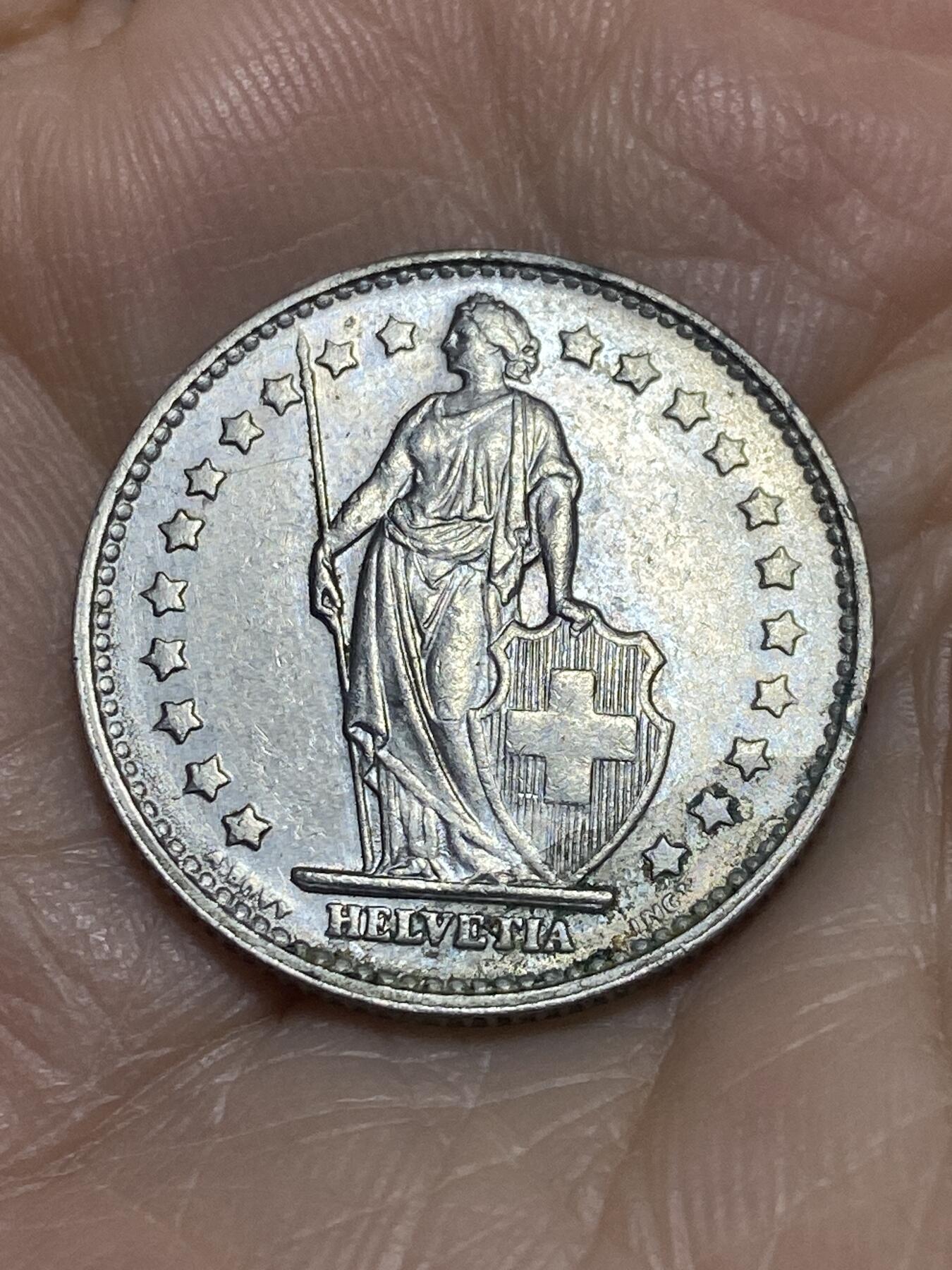 2025年第一百一十六场(总第一百四十二场）外国好品散币(免佣金) 瑞士🇨🇭1969年1法郎