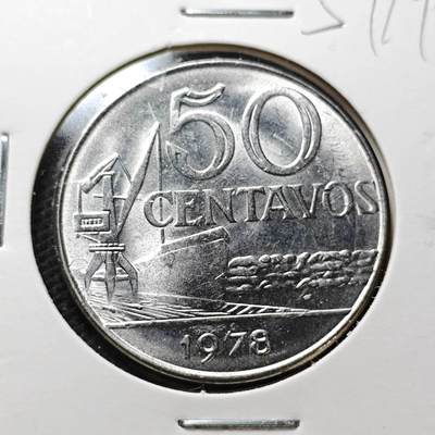 KK钱币收藏小铺  第357场  2月预留时间 周末发货 -  巴西50分 好品