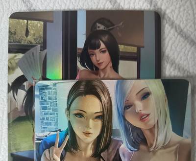 花开卡拍第44期（10月26号周日截拍，品控勿拍!!!拍品不寄存，运费5元，自制卡难免瑕疵，可能存在轻微撞角爆边等出厂瑕疵，品控介意勿拍！） - 卡将水浒 阎婆惜 艺术版 彩闪+燎原acg彩闪