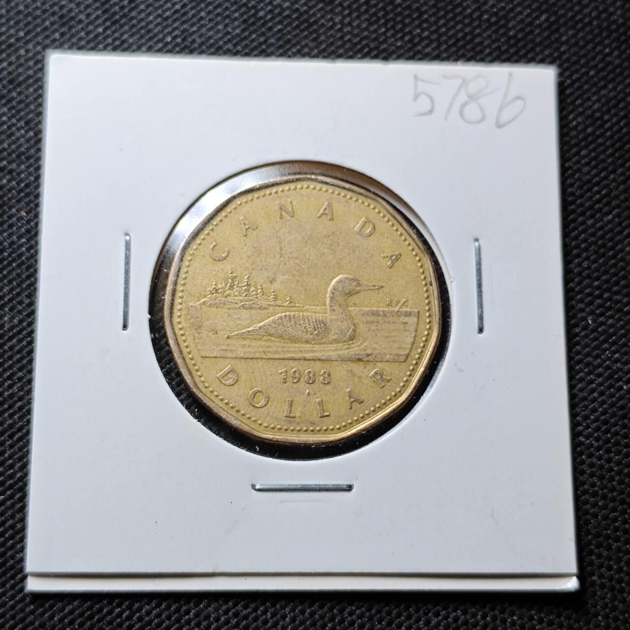 KK钱币收藏小铺  第357场  2月预留时间 周末发货  1988加拿大1元