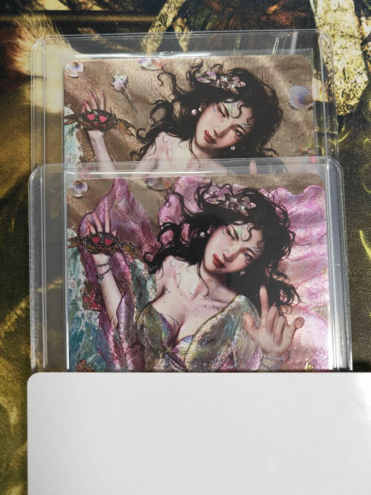 阳大大卡牌拍卖第77期（持续收拍品，周五晚上九点截拍，进群福利早知道） 卡卡有趣 上古十大女妖 七彩岛•虹虹仙子渐变双服饰 折光粗闪 带卡膜卡夹