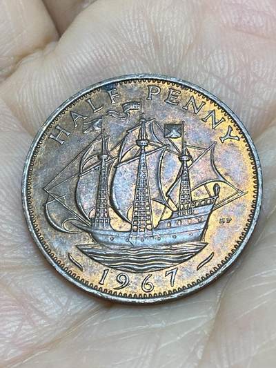 2025年第一百一十六场(总第一百四十二场）外国好品散币(免佣金) - 英国🇬🇧1967年半便士