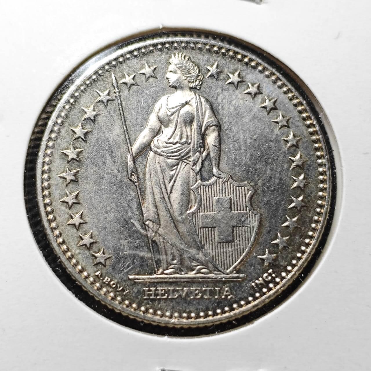 KK钱币收藏小铺  第357场  2月预留时间 周末发货  1998瑞士2法郎