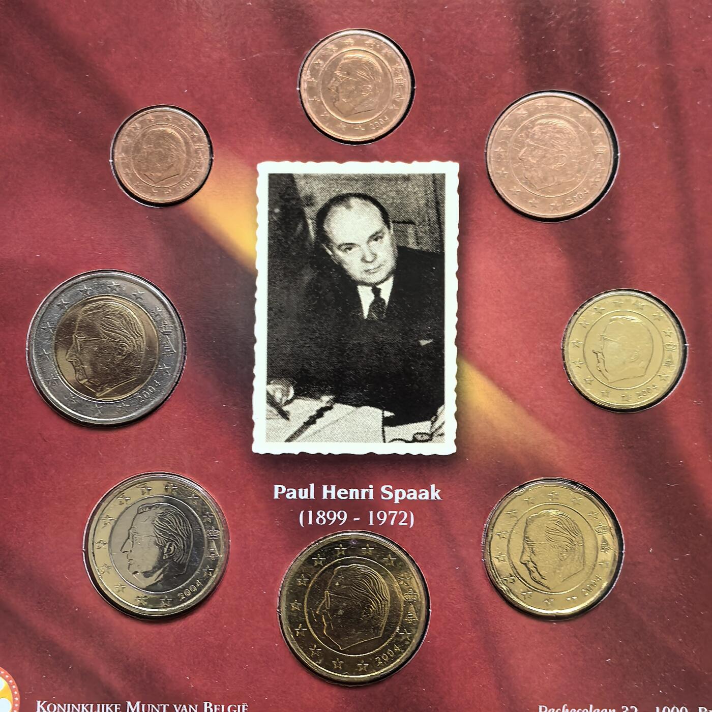 道一币馆币章第一百五十一场 原包装 比利时 荷兰 卢森堡三国2004年关税贸易同盟60周年欧元纪念套装24枚套