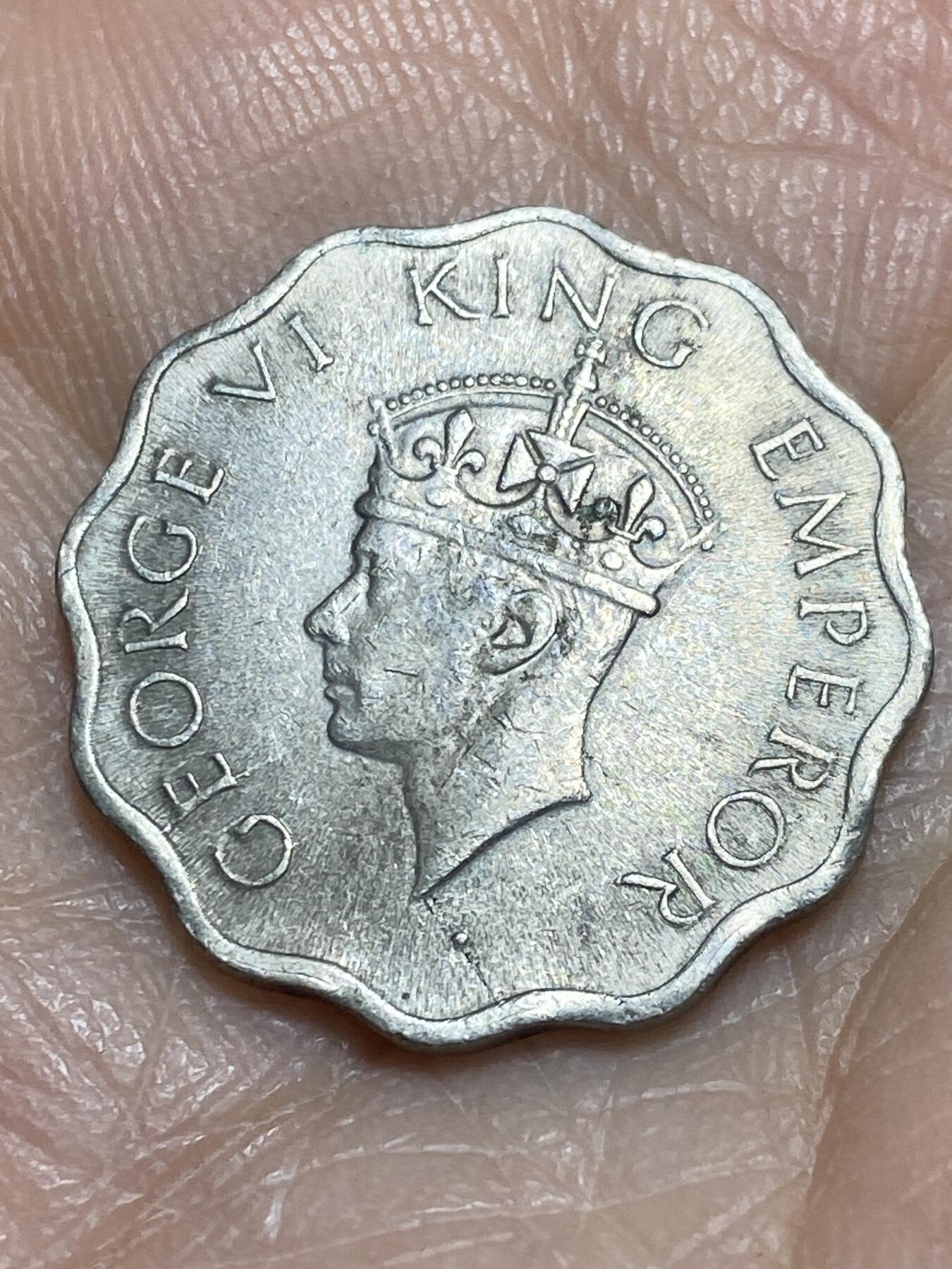 2025年第一百一十六场(总第一百四十二场）外国好品散币(免佣金) 英属印度1946年1安娜(乔治六世第五版，首发年仅发行2年)