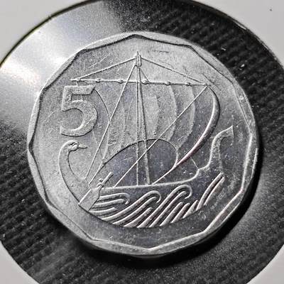 KK钱币收藏小铺  第357场  2月预留时间 周末发货 - 1981塞浦路斯5米尔 好品