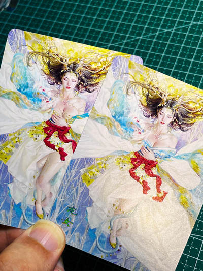 显眼宝35期 佣金1起 10月29日晚20:30截拍  - 【普卡】燎原卡牌焱卡文化刷子妖姬传龙女 普卡一对 2张