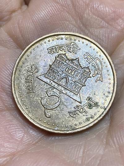2025年第一百一十六场(总第一百四十二场）外国好品散币(免佣金) - 尼泊尔🇳🇵2003单年份2卢比(镀黄铜钢材质有磁版)
