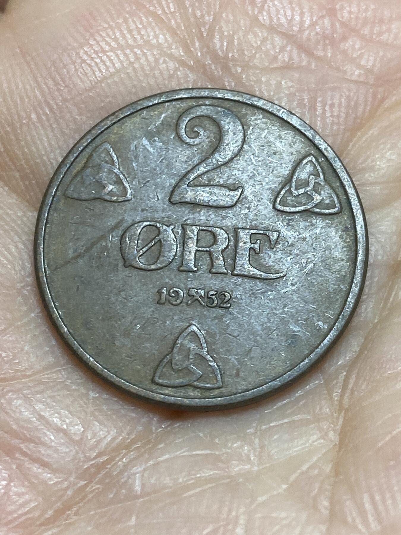 2025年第一百一十六场(总第一百四十二场）外国好品散币(免佣金) 挪威🇳🇴1952年2欧尔