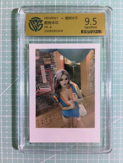 C先生卡牌 第15期 元集纪·刷子签·罐儿签·毒瘤签(持续收拍品中...) - 【照片卡】HEAVENLY《庭树沐年》PR-4  9.5分